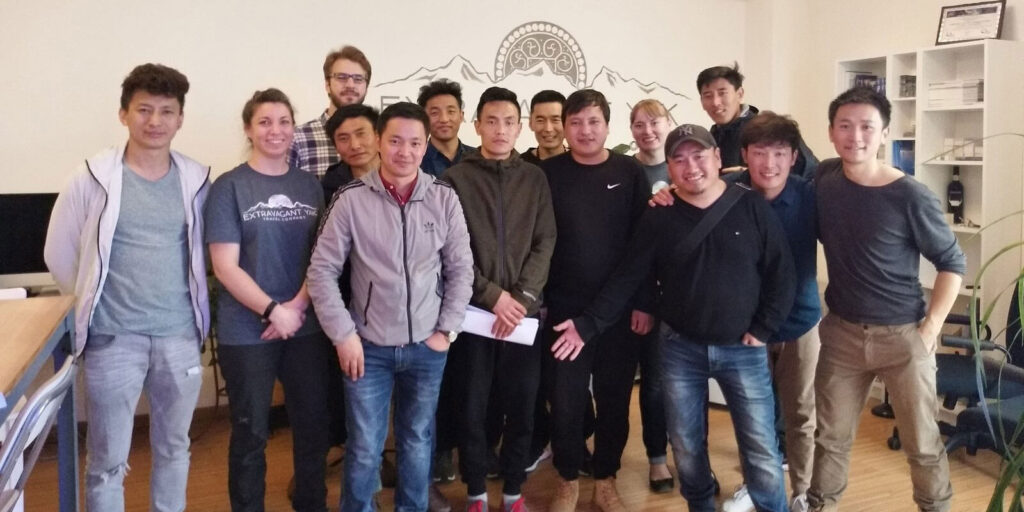 Extravagant Yak guides at the office