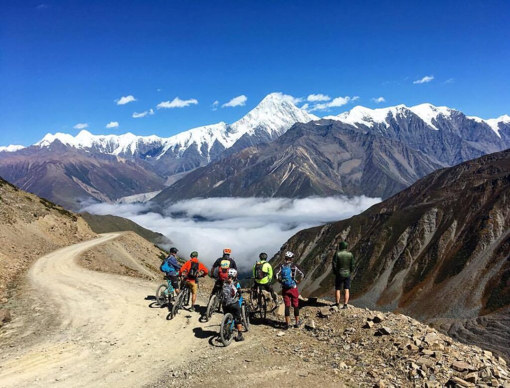 Taking a pause before riding down